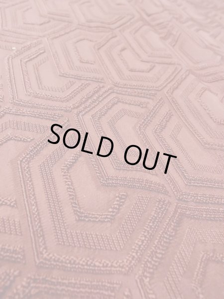 画像11: O0131U 女性用道行  シルク（正絹） 薄い茶色, 亀甲 【中古】【USED】【リサイクル】 ★★★☆☆【O0131U】 (11)