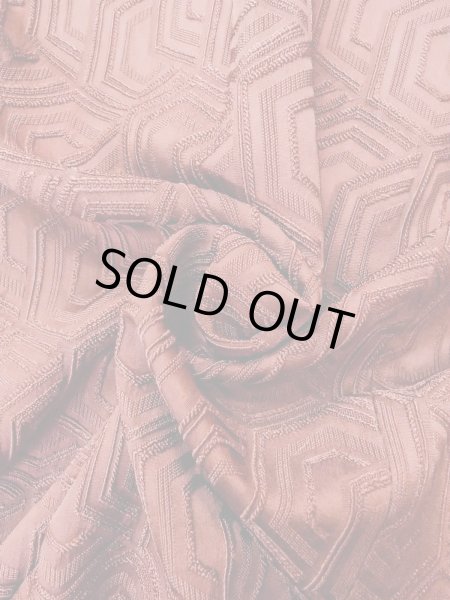 画像12: O0131U 女性用道行  シルク（正絹） 薄い茶色, 亀甲 【中古】【USED】【リサイクル】 ★★★☆☆【O0131U】 (12)