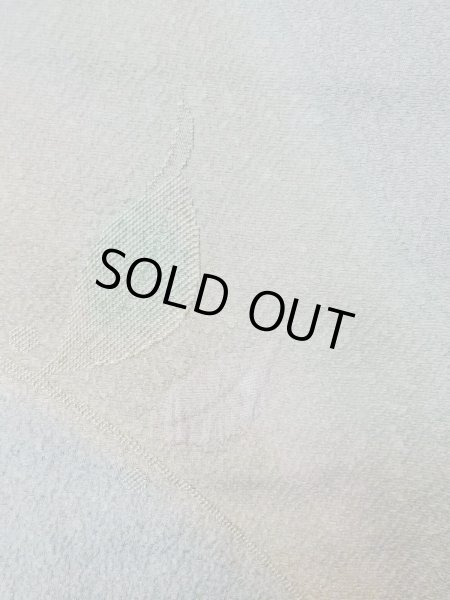 画像5: O0131W 女性用道行  シルク（正絹） 淡い灰色がかった青緑色, 葉 【中古】【USED】【リサイクル】 ★★★☆☆【O0131W】 (5)