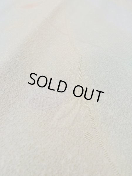 画像8: O0131W 女性用道行  シルク（正絹） 淡い灰色がかった青緑色, 葉 【中古】【USED】【リサイクル】 ★★★☆☆【O0131W】 (8)