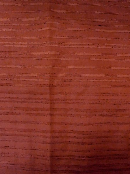 画像3: O0131Z 女性用道行  シルク（正絹） 深い赤色, 縞 【中古】【USED】【リサイクル】 ★★★☆☆【O0131Z】 (3)