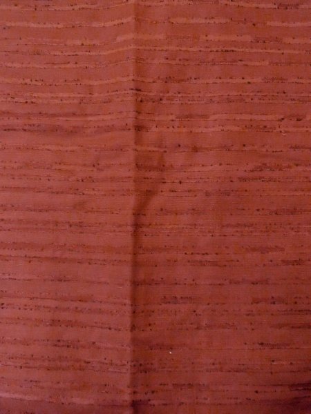画像4: O0131Z 女性用道行  シルク（正絹） 深い赤色, 縞 【中古】【USED】【リサイクル】 ★★★☆☆【O0131Z】 (4)