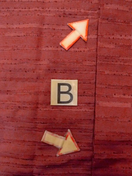 画像15: O0131Z 女性用道行  シルク（正絹） 深い赤色, 縞 【中古】【USED】【リサイクル】 ★★★☆☆【O0131Z】 (15)