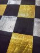 画像7: O0207A 半幅帯 女性用着物 シルク（正絹）   黒 チェック柄 【中古】 【USED】 【リサイクル】 ★★☆☆☆ (7)