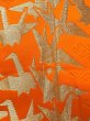 画像5: O0207C 半幅帯 女性用着物 シルク（正絹）   緑色 花 【中古】 【USED】 【リサイクル】 ★★★☆☆ (5)