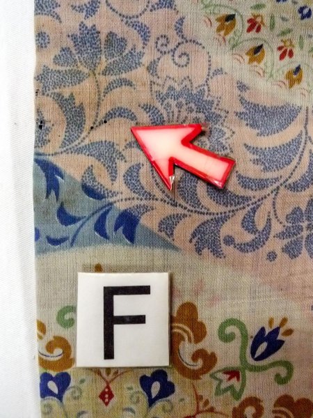 画像16: O0207D 半幅帯 女性用着物 綿  淡い マルチカラー 更紗 【中古】 【USED】 【リサイクル】 ★★☆☆☆ (16)