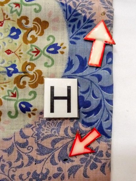 画像18: O0207D 半幅帯 女性用着物 綿  淡い マルチカラー 更紗 【中古】 【USED】 【リサイクル】 ★★☆☆☆ (18)