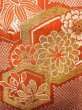画像4: O0207E 半幅帯 女性用着物 シルク（正絹）   橙色 桜 【中古】 【USED】 【リサイクル】 ★★☆☆☆ (4)