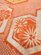 画像7: O0207E 半幅帯 女性用着物 シルク（正絹）   橙色 桜 【中古】 【USED】 【リサイクル】 ★★☆☆☆ (7)