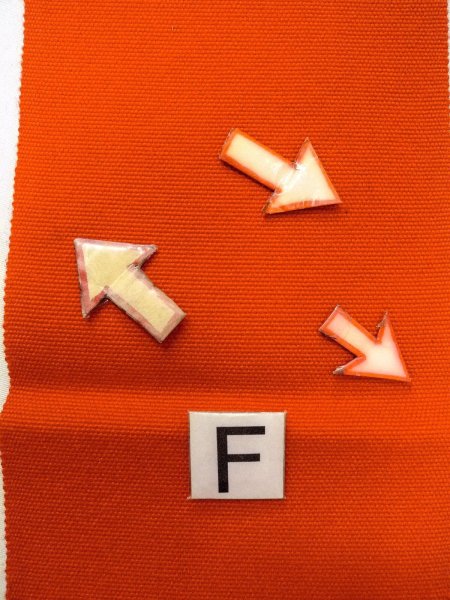 画像11: O0207F 半幅帯 女性用着物 ウール  鮮やか 朱赤  【中古】 【USED】 【リサイクル】 ★★★☆☆ (11)