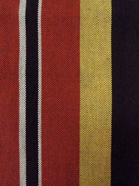 画像2: O0207G 半幅帯 女性用着物 綿   マルチカラー 縞 【中古】 【USED】 【リサイクル】 ★★★☆☆ (2)