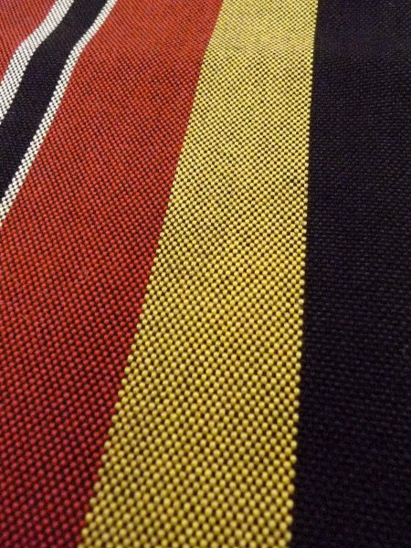 画像6: O0207G 半幅帯 女性用着物 綿   マルチカラー 縞 【中古】 【USED】 【リサイクル】 ★★★☆☆ (6)