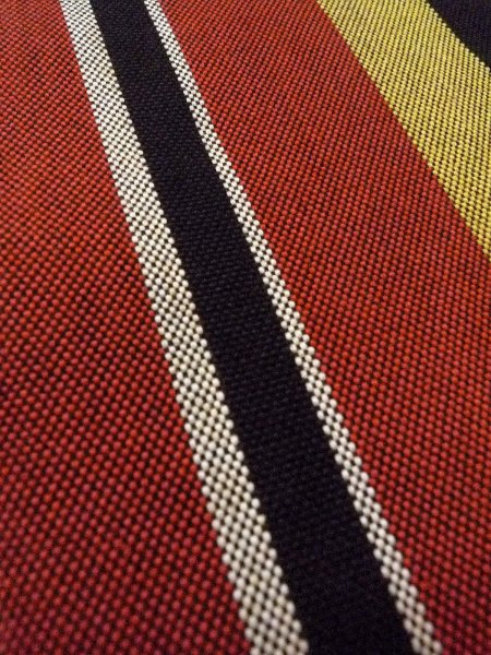 画像8: O0207G 半幅帯 女性用着物 綿   マルチカラー 縞 【中古】 【USED】 【リサイクル】 ★★★☆☆ (8)