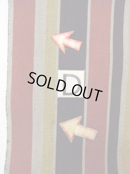 画像13: O0207G 半幅帯 女性用着物 綿   マルチカラー 縞 【中古】 【USED】 【リサイクル】 ★★★☆☆ (13)