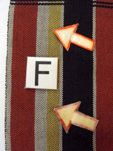 画像15: O0207G 半幅帯 女性用着物 綿   マルチカラー 縞 【中古】 【USED】 【リサイクル】 ★★★☆☆ (15)