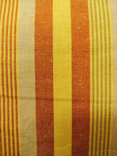 画像5: O0207H 半幅帯 女性用着物 綿 淡い 灰色がかった マルチカラー 縞 【中古】 【USED】 【リサイクル】 ★★★☆☆ (5)