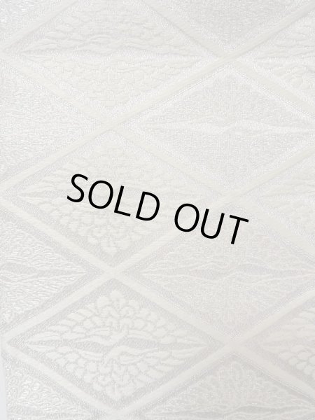 画像3: O0207J 半幅帯 女性用着物 シルク（正絹）   橙色 鳥 【中古】 【USED】 【リサイクル】 ★★★★☆ (3)