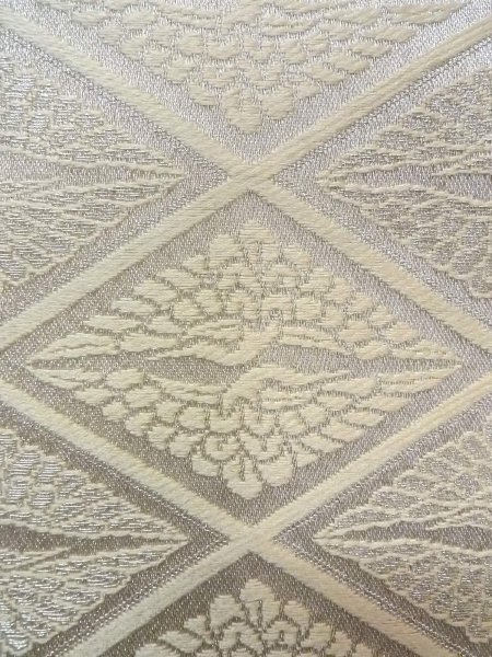 画像6: O0207J 半幅帯 女性用着物 シルク（正絹）   橙色 鳥 【中古】 【USED】 【リサイクル】 ★★★★☆ (6)