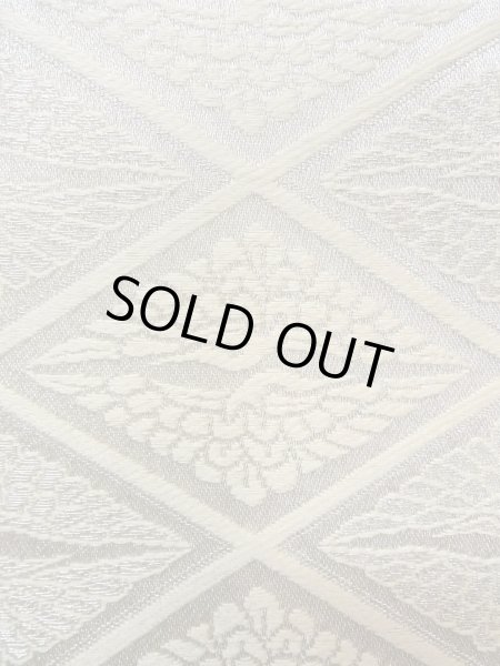 画像6: O0207J 半幅帯 女性用着物 シルク（正絹）   橙色 鳥 【中古】 【USED】 【リサイクル】 ★★★★☆ (6)