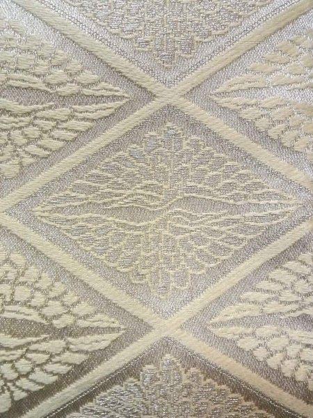 画像7: O0207J 半幅帯 女性用着物 シルク（正絹）   橙色 鳥 【中古】 【USED】 【リサイクル】 ★★★★☆ (7)