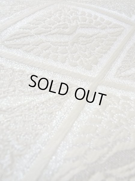 画像11: O0207J 半幅帯 女性用着物 シルク（正絹）   橙色 鳥 【中古】 【USED】 【リサイクル】 ★★★★☆ (11)