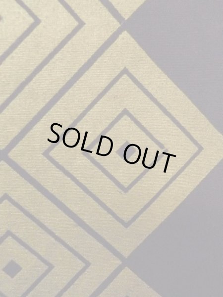 画像5: O0207M 半幅帯 女性用着物 綿   黒 菱 【中古】 【USED】 【リサイクル】 ★★★☆☆ (5)