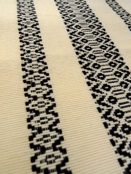 画像8: O0207N 半幅帯 女性用着物 ウール   アイボリー 献上柄 【中古】 【USED】 【リサイクル】 ★★★★☆ (8)