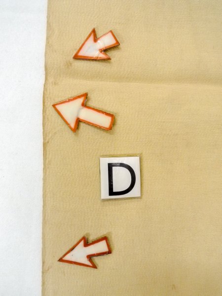 画像13: O0207O 半幅帯 女性用着物 シルク（正絹）   マルチカラー 縞 【中古】 【USED】 【リサイクル】 ★★☆☆☆ (13)