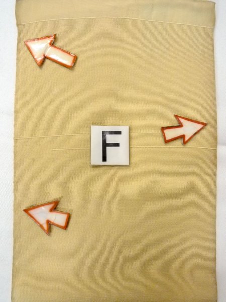 画像15: O0207O 半幅帯 女性用着物 シルク（正絹）   マルチカラー 縞 【中古】 【USED】 【リサイクル】 ★★☆☆☆ (15)