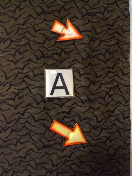 画像11: O0207R 半幅帯 女性用着物 シルク(正絹)  深い オリーブ 鳥 【中古】 【USED】 【リサイクル】 ★☆☆☆☆ (11)