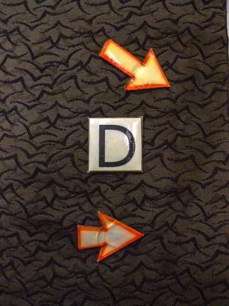 画像14: O0207R 半幅帯 女性用着物 シルク(正絹)  深い オリーブ 鳥 【中古】 【USED】 【リサイクル】 ★☆☆☆☆ (14)