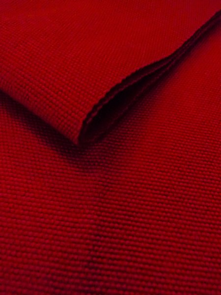 画像9: O0207S 半幅帯 女性用着物 ウール   赤色  【中古】 【USED】 【リサイクル】 ★★★☆☆ (9)