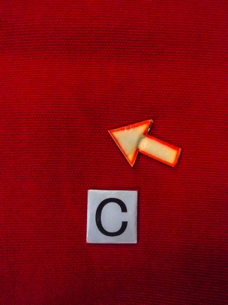 画像12: O0207S 半幅帯 女性用着物 ウール   赤色  【中古】 【USED】 【リサイクル】 ★★★☆☆ (12)