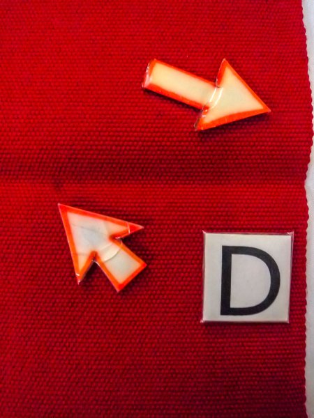 画像13: O0207S 半幅帯 女性用着物 ウール   赤色  【中古】 【USED】 【リサイクル】 ★★★☆☆ (13)