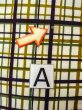 画像11: O0207T 半幅帯 女性用着物 綿   オフ　ホワイト チェック柄 【中古】 【USED】 【リサイクル】 ★★☆☆☆ (11)