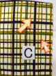 画像13: O0207T 半幅帯 女性用着物 綿   オフ　ホワイト チェック柄 【中古】 【USED】 【リサイクル】 ★★☆☆☆ (13)