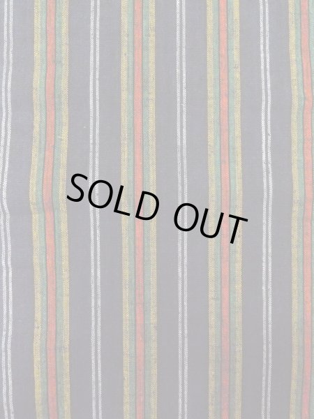 画像2: O0207U 半幅帯 女性用着物 綿   紺 縞 【中古】 【USED】 【リサイクル】 ★★★★☆ (2)