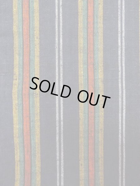 画像4: O0207U 半幅帯 女性用着物 綿   紺 縞 【中古】 【USED】 【リサイクル】 ★★★★☆ (4)