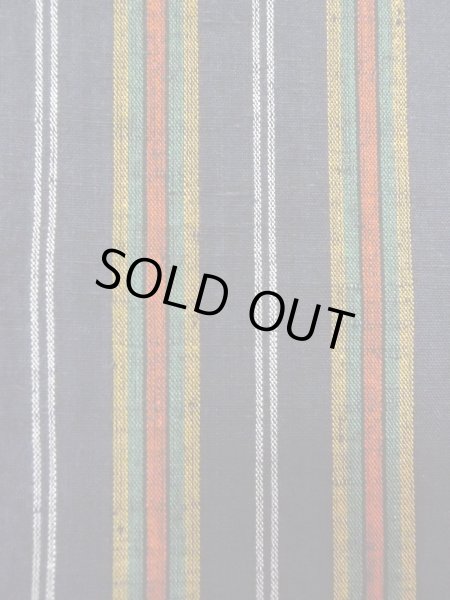 画像5: O0207U 半幅帯 女性用着物 綿   紺 縞 【中古】 【USED】 【リサイクル】 ★★★★☆ (5)