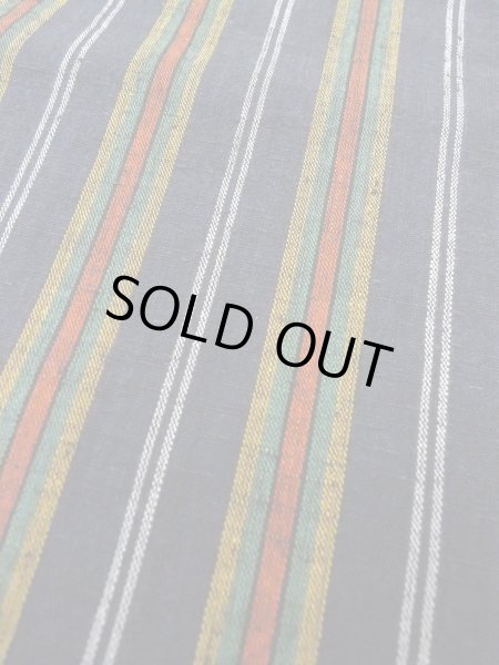 画像7: O0207U 半幅帯 女性用着物 綿   紺 縞 【中古】 【USED】 【リサイクル】 ★★★★☆ (7)