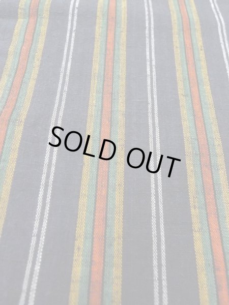 画像8: O0207U 半幅帯 女性用着物 綿   紺 縞 【中古】 【USED】 【リサイクル】 ★★★★☆ (8)