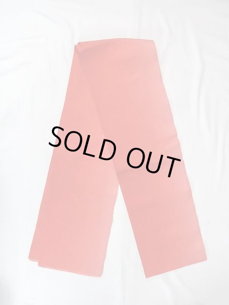 画像1: O0207X 半幅帯 女性用着物 シルク（正絹）   赤色 花 【中古】 【USED】 【リサイクル】 ★★☆☆☆ (1)