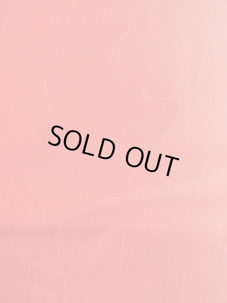 画像2: O0207X 半幅帯 女性用着物 シルク（正絹）   赤色 花 【中古】 【USED】 【リサイクル】 ★★☆☆☆ (2)