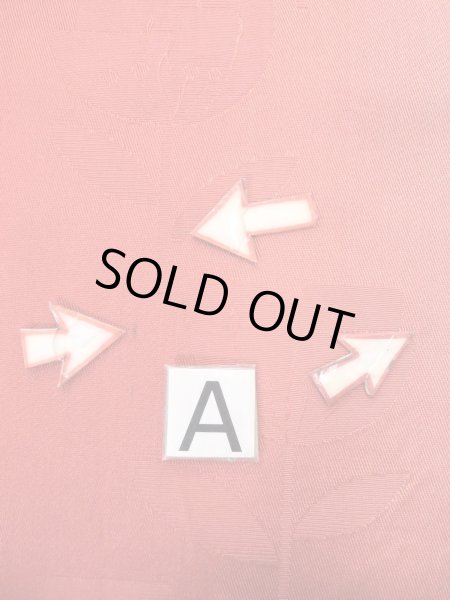 画像11: O0207X 半幅帯 女性用着物 シルク（正絹）   赤色 花 【中古】 【USED】 【リサイクル】 ★★☆☆☆ (11)