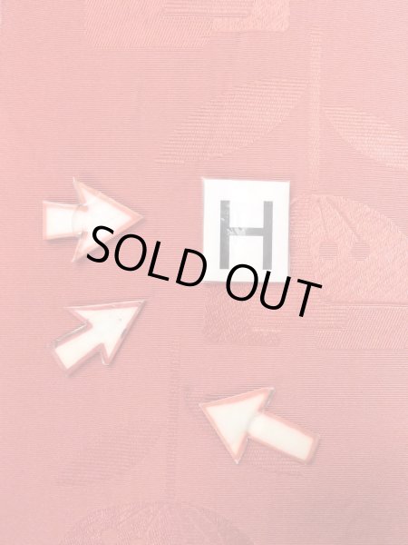 画像18: O0207X 半幅帯 女性用着物 シルク（正絹）   赤色 花 【中古】 【USED】 【リサイクル】 ★★☆☆☆ (18)