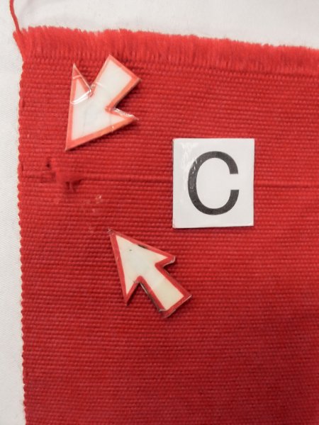 画像11: O0208A 半幅帯 女性用着物 ウール   黄色 縞 【中古】 【USED】 【リサイクル】 ★★★☆☆ (11)