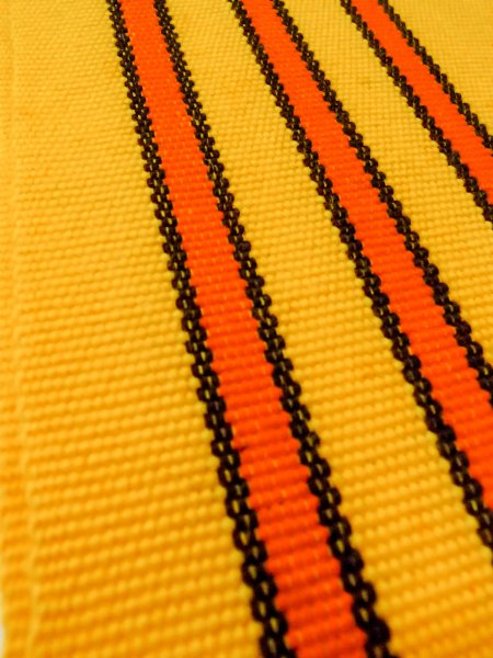 画像8: O0208B 半幅帯 女性用着物 ウール   赤色  【中古】 【USED】 【リサイクル】 ★☆☆☆☆ (8)