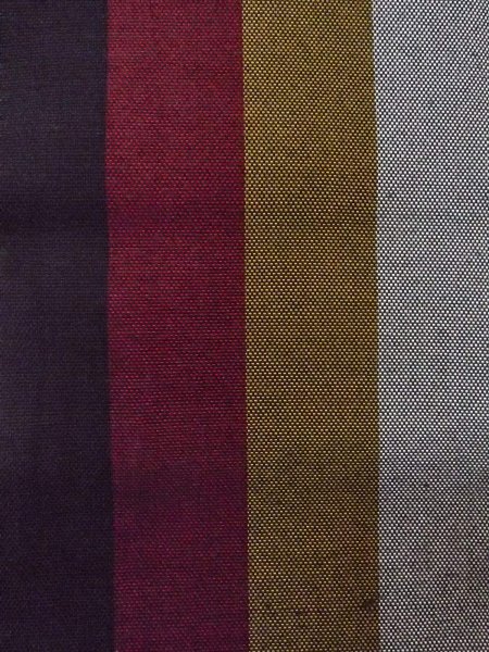 画像2: O0208C 半幅帯 女性用着物 シルク（正絹）   マルチカラー 縞 【中古】 【USED】 【リサイクル】 ★★★☆☆ (2)