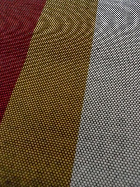 画像6: O0208C 半幅帯 女性用着物 シルク（正絹）   マルチカラー 縞 【中古】 【USED】 【リサイクル】 ★★★☆☆ (6)