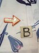 画像15: O0218B 女性用注染浴衣  綿 白, りんどう 【中古】【USED】【リサイクル】 ★★☆☆☆【O0218B】 (15)
